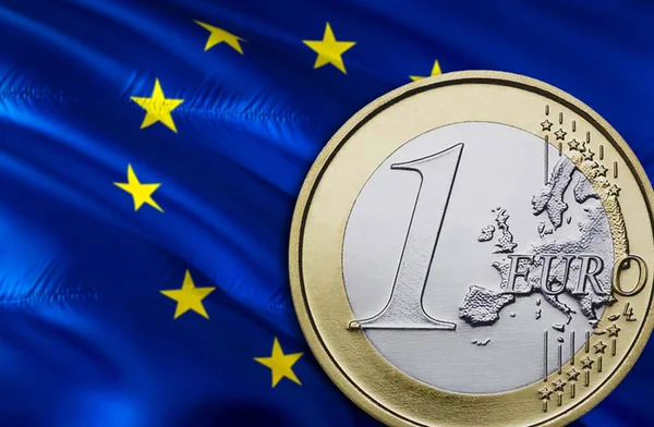 European Union Euro economy for business and financial concept ideas illustration, background. Concept with money European Union EU Euro,3d rendering. Crisis and European Union Euro course concep