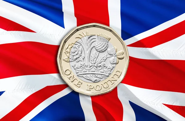 UK Pound economy for business and financial concept ideas illustration, background. Concept with money UK Pound,3d rendering. Crisis and UK Pound course concep