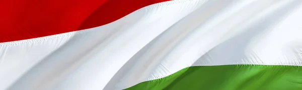 Hungarian flag. Flag of Hungary. 3D Waving flag design,3D rendering. The national symbol of Hungary background wallpaper. 3D ribbon, wallpaper, pattern background. Waving sign background wallpape