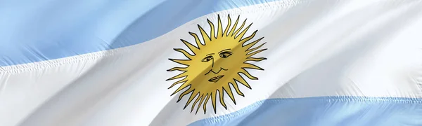 Argentina flag. Flag of Argentina. 3D Waving flag design,3D rendering. The national symbol of Argentina background wallpaper. 3D ribbon, wallpaper, pattern background. Waving sign background wallpape