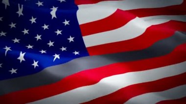 Düzeltmeler uygulama bayrak sallayarak. Ulusal 3d İnce Gri Çizgi bayrak sallayarak. İşaret Düzeltmeler uygulama sorunsuz döngü animasyon. İnce Gri Çizgi bayrağı Hd çözünürlük Arka Plan