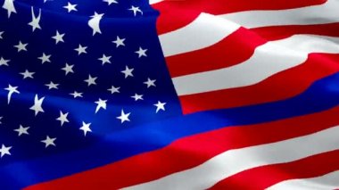 Amerikan polisi bayrak sallıyor. Ulusal 3d İnce Mavi Çizgi bayrak sallayarak. Sign of American police sorunsuz döngü animasyon. İnce Mavi Çizgi bayrağı Hd çözünürlük Arka Plan. Amerikan polis bayrağı Closeup 1080p 