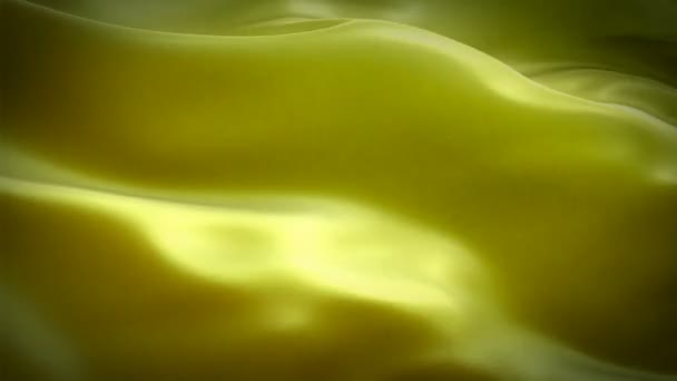 Goud Duidelijk Wapperende Vlag Gele Vlag Wapperend Kleurrijke Gold Naadloze — Stockvideo