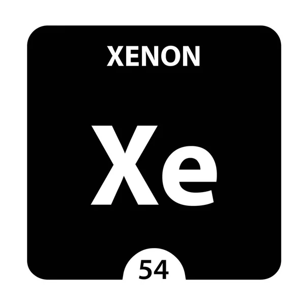 Chemical element xenon from the Periodic Table — Stock Vector ...