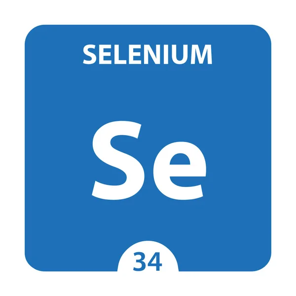 Selenium symbol. Sign Selenium with atomic number and atomic wei — Stock Photo, Image