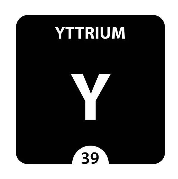 Yttrium Y kimyasal element. Atom numarası ile Yttrium İşareti. Che — Stok fotoğraf