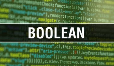 Boolean Soyut Teknoloji İkili kod Background.Digital ile 