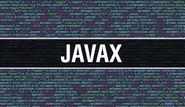 Programlama kodu soyut teknoloji backg üzerine yazılmış Javax metin