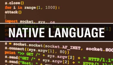 Program Kodunun Rastgele Bölümleri ile ana dil kavramı. Nativ