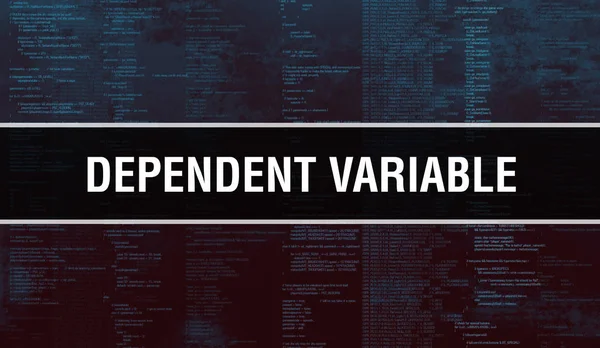 Dependent variable with Digital java code text. Dependent variab