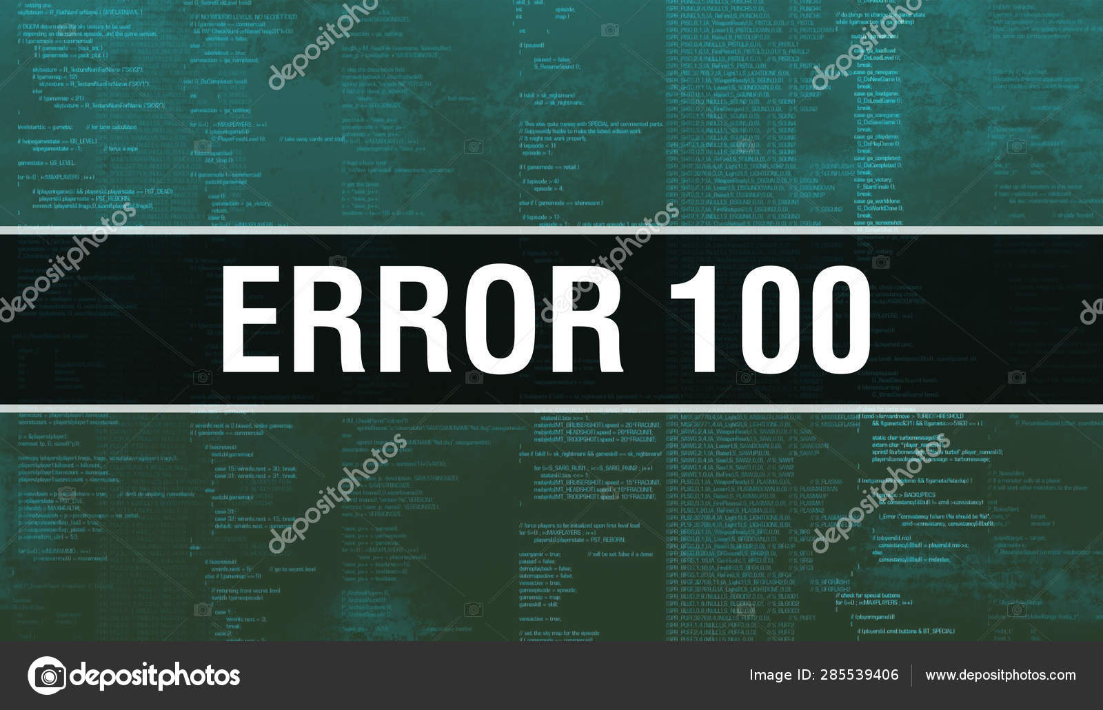 Error 100 With Binary Code Digital Technology Background Abstra Stock Photo Image By C Borkus