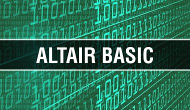 Altair Basic konsept illüstrasyon prog geliştirmek için kod kullanarak