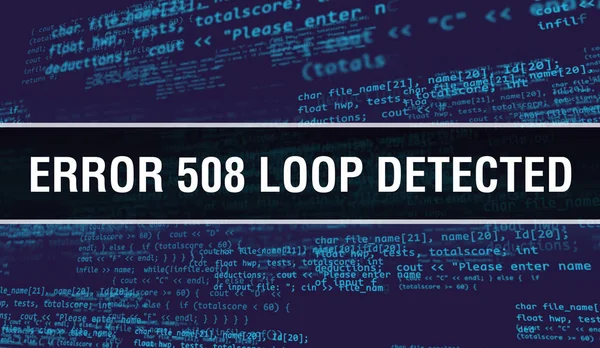 Error 508 Loop Detected concept with Random Parts of Program Co