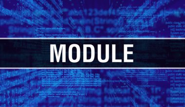 Dijital java kod metni ile modül. Modül ve Bilgisayar yazılımı