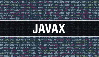 Programlama kodu soyut teknoloji backg üzerine yazılmış Javax metin