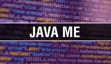 Soyut Teknoloji İkili kod Background.Digital ile Java Me 