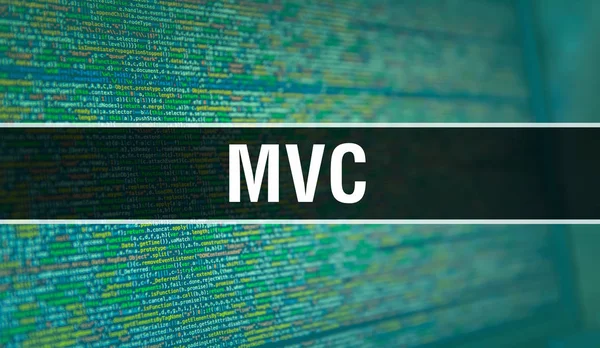 具有二进制代码数字技术背景的 Mvc。抽象百家乐 — 图库照片