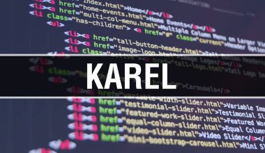 Karel kavram illüstrasyon programları geliştirmek için kod kullanarak bir