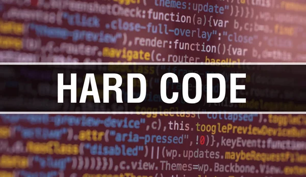 Hard Code mit abstrakter Technologie binärer Code background.digita — Stockfoto