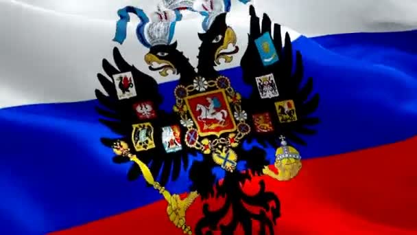 Russian Empire Flag Eagle Emblem Closeup 1080P Full 1920X1080