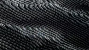 Karbon Black bayrak sallıyor. 3D Kevlar bayrak sallıyor. Renkli karbon dikişsiz döngü animasyonu. Kevlar Hd çözünürlük arka planı. Siyah bayrağı temizle 1080p Tam Hd video düzeni, sunum