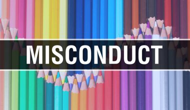 Ed 'le okula dönüş afişinde yanlış yönetim konsepti çizimi