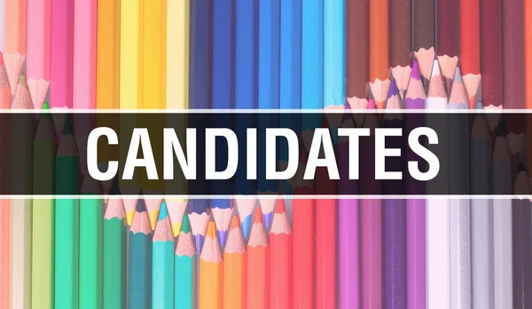 Candidates concept illustration on Back to School banner with Ed — Stock Photo, Image