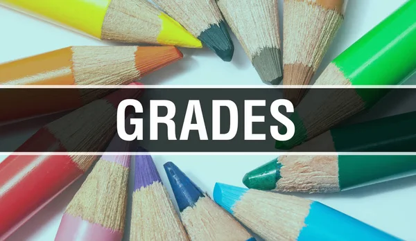 Baner koncepcyjny klasy z teksturą z kolorowych przedmiotów educat — Zdjęcie stockowe