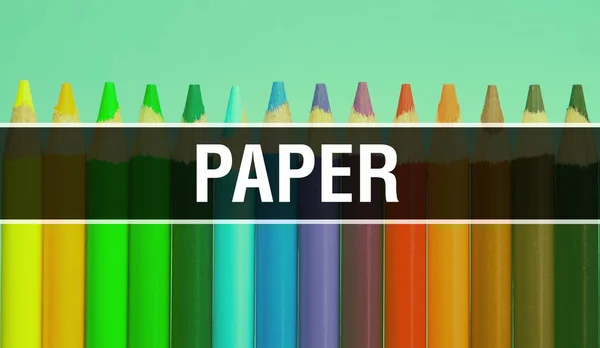 Concepto de papel con la educación y volver al concepto escolar. Creativ — Foto de Stock