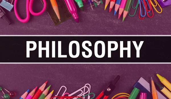 Philosophy text written on Education background of Back to Schoo