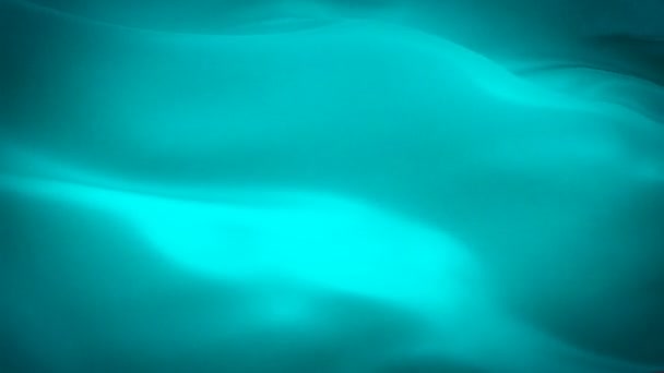 Cyaan Duidelijk Zwaaiende Vlag Aqua Vlag Zwaaiend Kleurrijke Turquoise Cyaan — Stockvideo