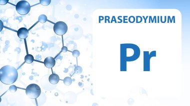 Praseodim 59 elementi. Alkali toprak metalleri. Kimyasal Element