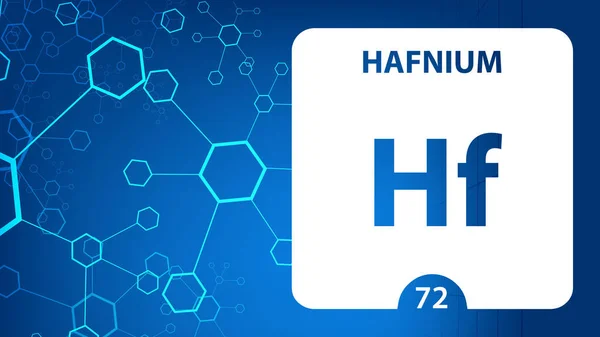 Żywioł Hafnium 72. Metale ziem alkalicznych. Element chemiczny M — Zdjęcie stockowe
