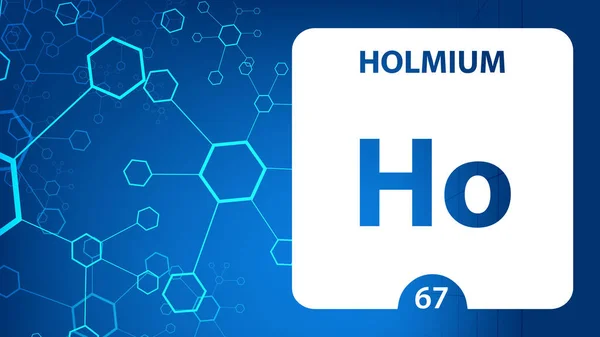 Holmium 67 elem. Alkáliföldfémek. M kémiai elem — Stock Fotó