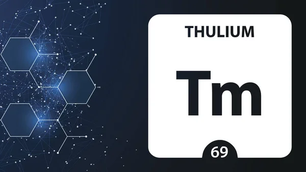 Thulium 69 element. Alkalische aardmetalen. Chemisch element van M — Stockfoto