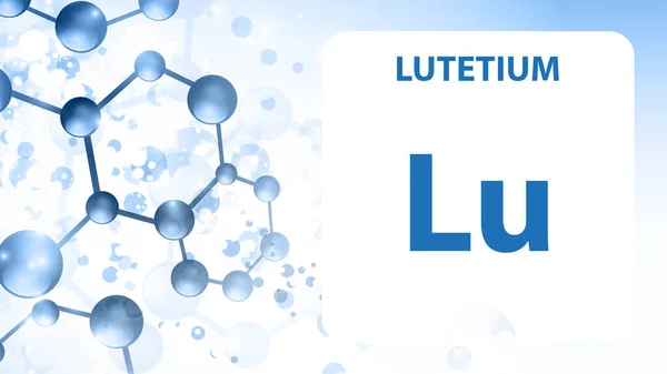 Lutetium 71-element. Alkaliska jordmetaller. Kemisk beståndsdel i — Stockfoto
