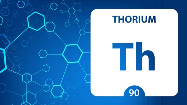 Thorium 90 element. Alkaliske jordmetaller. Kemisk grundstof i M - Stock-foto