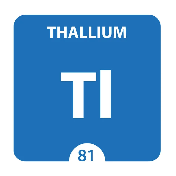 Thallium chemische 81 Element des Periodensystems. Molekül und Com — Stockfoto