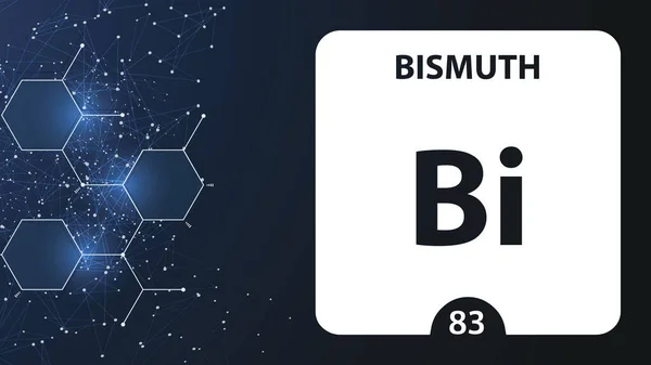 Бісмут 83 елемент. Метали чорної металургії. Хімічний елемент М — стокове фото