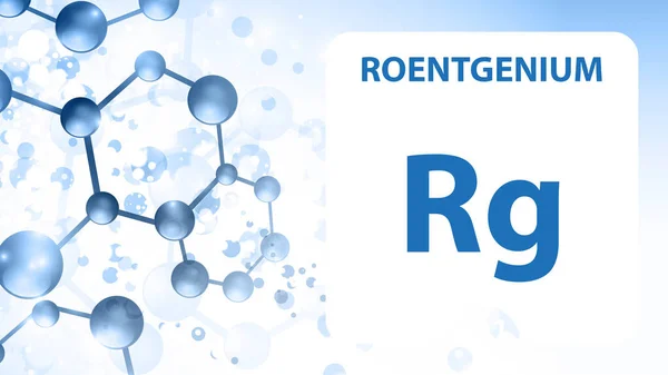 Roentgenium 111 원소. 알칼리 성 흙 금속. 화학 원소 — 스톡 사진