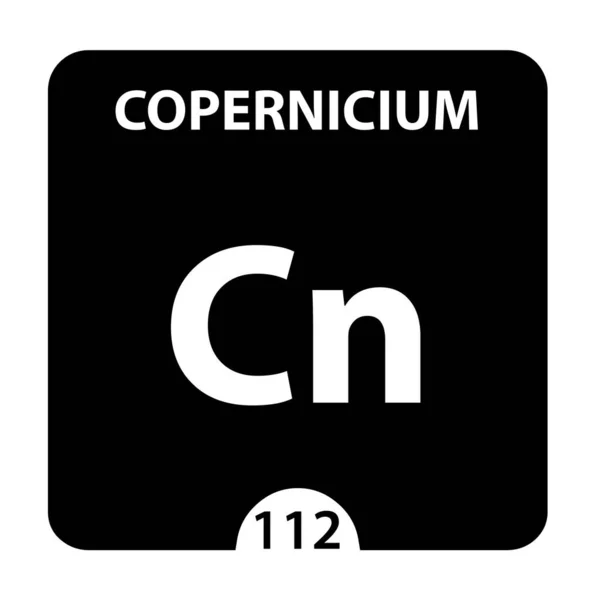 Kopernikum szimbólum. Írja alá a Kopernikumot atomszámmal és atomszámmal — Stock Fotó