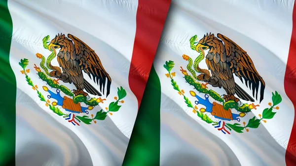 Banderas México México Diseño Banderas Waving México Bandera México Foto — Foto de Stock