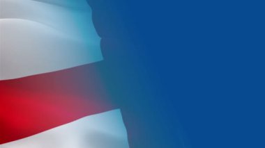 İngiltere bayrak sallıyor. Ulusal 3 boyutlu İngiliz bayrağı dalgalanıyor. İngiltere gradyan arka planda kusursuz döngü animasyonunun işareti. İngiliz bayrağı HD çözünürlük arka planı. İngiliz bayrağı kapanış 1080 p Tam HD video