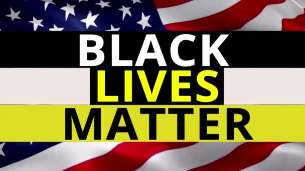 Black Lives Matter Blm Stati Uniti Movimento Protesta Disobbedienza Civile — Video Stock