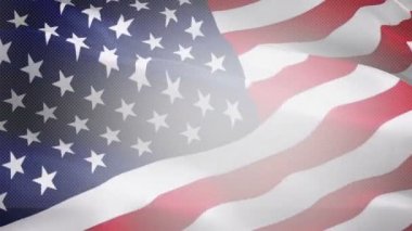 Amerika Birleşik Devletleri bayraklı video gradyanı sallıyor. Amerika Birleşik Devletleri 'nin bayrağını sallayarak. ABD Bağımsızlık Günü bayrağı, 4 Temmuz Amerikan Bayrağı 1080 poundluk full HD görüntüler sallıyor. ABD Video Haberleri