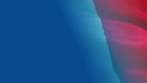 テキストのための風勾配の背景に手を振ってフランス語のフラグビデオ 現実的なフランスのバンクーバー旗の背景 映画のためのフランスのモントリオール国の旗ビデオ ニュース — ストック動画