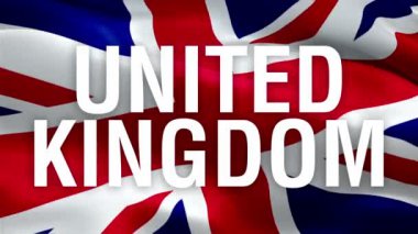 Birleşik Krallık bayrak video dalgalanan rüzgar gradyan arka planı. İngiliz Sendikası Jack Flag geçmişi. Birleşik Krallık Bayrak Döngüsü Kapanış görüntüsü. İngiltere 'nin Londra' daki ülke klibi film ve haber için bayraklandı. 3d İngiliz bayrağı 