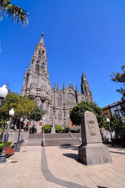 Kathedraal Van Arucas Kerk Van San Juan Bautista Gran Canaria — Stockfoto