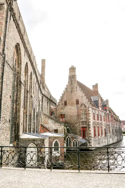 Photo Picture Classic Architecture European Building Village Brugge Belgium — Stock Photo, Image