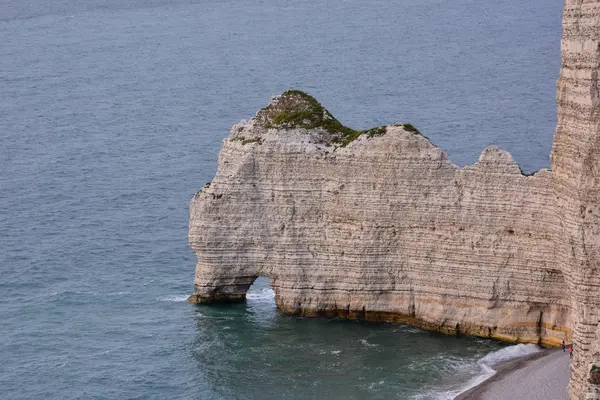 Photo Picture Falaise Amont Etretat City Normandy France Europe — Stock Photo, Image